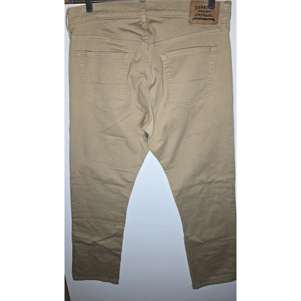 Signature by Levi Strauss & Co. Gold Label Men's straight 34x32 khaki 003